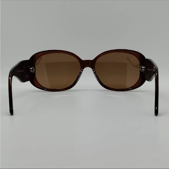 Authentic 🌸Chanel 🌸camellia flower Brown Designer Women's Sunglasses - Picture 7 of 10